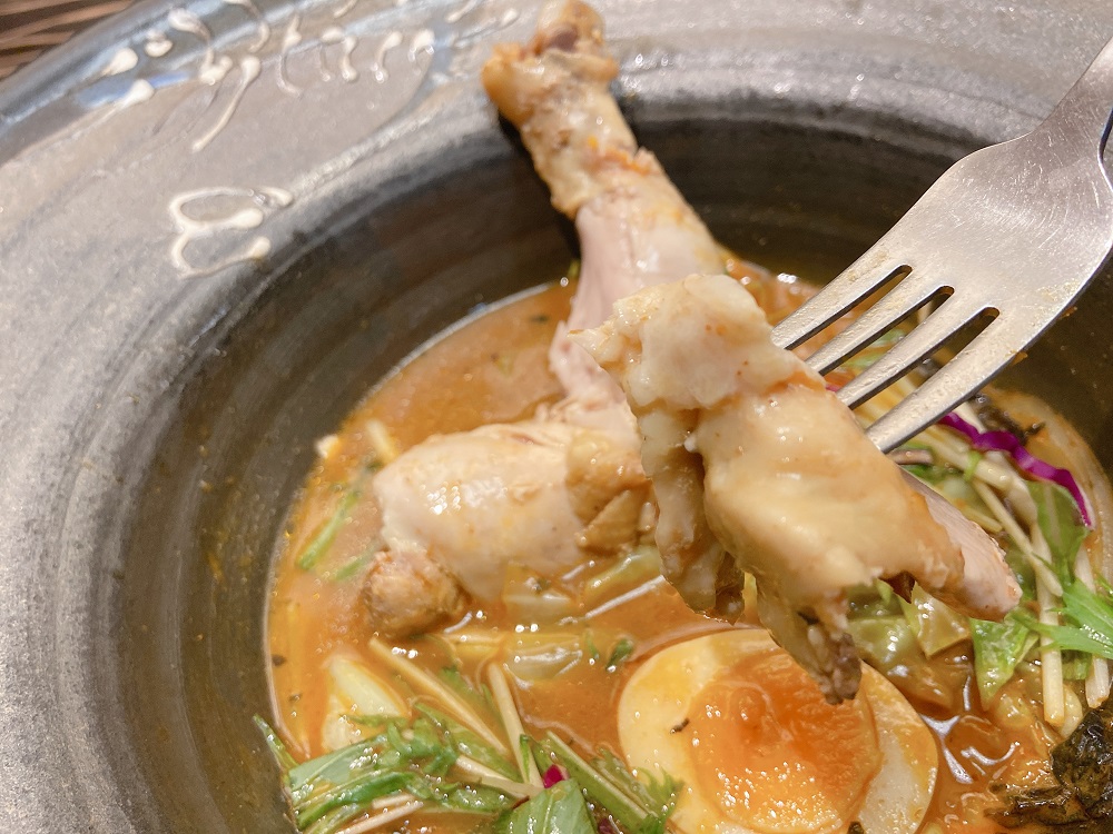 スープカレーチキンほぐし