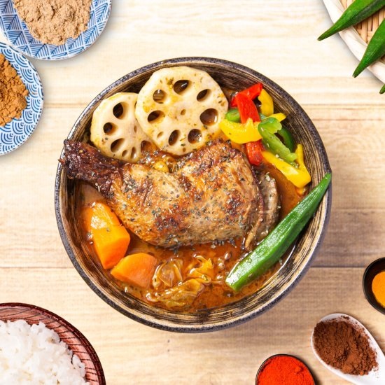 骨付き鶏のスープカレー